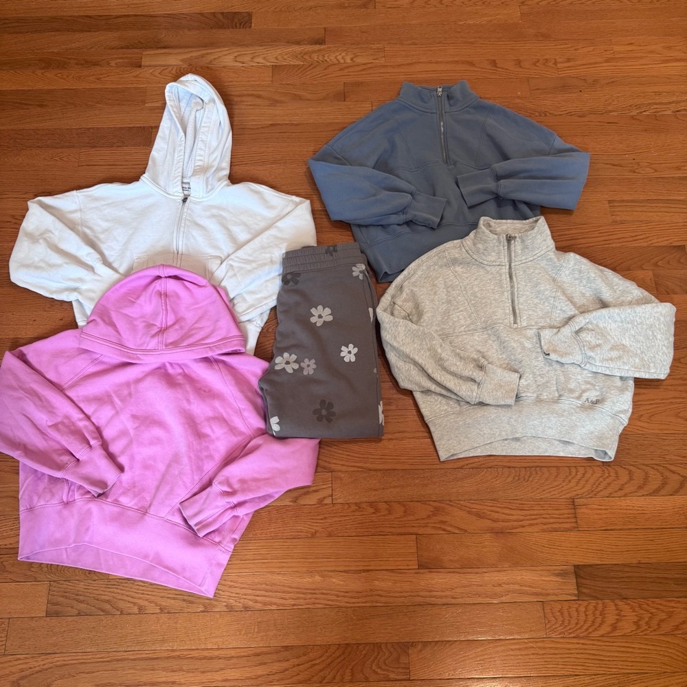 Abercrombie Kids sweatshirt and pant lot girl’s size 9/10